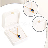 2Pcs PU Leather Necklace Pendant Gift Boxes LBOX-CL0001-01-7