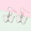 Natural Mixed Stone Brass Dangle Earrings EJEW-M081-01P-6