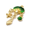 Alloy Enamel Pendants ENAM-G219-02B-3