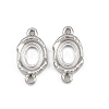 304 Stainless Steel Connector Cabochon Settings STAS-L303-29P-1