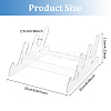 3-Tier Assembled Acrylic Keyboard Display Stand Shelf ODIS-WH0034-14-2