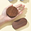 2Pcs 2 Styles Walnut Wood Chassis ODIS-BBC0001-02-4