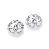 UV Plated ABS Bead Caps OACR-D316-04B-12-2