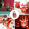Magibeads 24Pcs 6 Style Christmas Theme Paper Fold Gift Boxes CON-MB0001-07-6