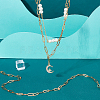 304 Stainless Steel Flat Paperclip Chains CHS-WH0001-06-1-5