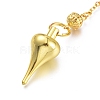 Brass Pointed Dowsing Pendulums KK-K239-03G-2