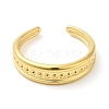 304 Stainless Steel Spot Open Cuff Ring for Women RJEW-I098-33G-2