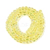 Electroplate Transparent Glass Beads Strands EGLA-Q132-4MM-A19-2