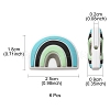 6Pcs Food Grade Eco-Friendly Silicone Focal Beads SIL-YW0001-04B-4