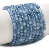 Natural Devil Blue Aquamarine Beads Strands G-P629-A03-03-1