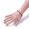 Electroplate Glass Beads Stretch Bracelets BJEW-JB04649-03-3