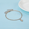 Stainless Steel Seashell Shaped Pendant Twisted Chain Anklets FH3439-1