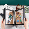 Double Plastic Vertical Hinged Photo Frames DJEW-WH0043-14B-01-3