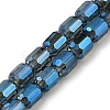 Electroplate Transparent Glass Beads Strands GLAA-C029-02A-01-1