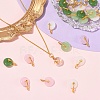 30Pcs 5 Colors Glass Imitation Gemstone Pendants FIND-YW0012-39-4