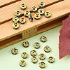 Brass Grade A Rhinestone Spacer Beads RSB036NF-14G-4