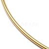 PVD Vacuum Plating 202 Stainless Steel Wire Choker Necklace with Clasp LS-NJEW-H011-08G-2
