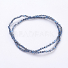 Electroplate Glass Beads Strands EGLA-J026-3mm-F09-2