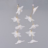 Frosted Acrylic Dangle Earrings EJEW-JE03935-4