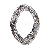 Electroplate Transparent Glass Beads Strand GLAA-G088-06-3