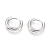 Tarnish Resistant 202 Stainless Steel Huggie Hoop Earrings A-EJEW-F111B-13mm-P-1