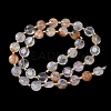 Natural Purple Phantom Quartz Purple Lodolite Quartz Beads Strands G-C116-A184-02-3
