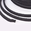 3x1.5mm Black Flat Faux Suede Cord X-LW-R003-01-3