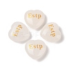 Natural Quartz Crystal Heart Engraving MBTI Figurines Statues for Home Office Desk Decorations G-K353-05J-1