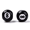 Spray Painted Acrylic Beads SACR-N009-05-3