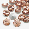 Pointed Back Glass Rhinestone Cabochons X-RGLA-T086-14mm-08-1