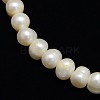 Natural Cultured Freshwater Pearl Beads Strands X-PEAR-L001-D-08-2