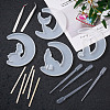 DIY Silicone Moon Molds Kits DIY-TA0008-30-13