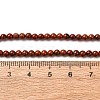 Natural Red Jasper Round Bead Strands G-A130-3mm-08-01-3
