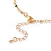 Faceted Round Natural Multicolor Tourmaline Beaded Necklaces NJEW-JN03215-02-3