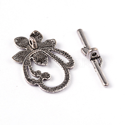 Tibetan Style Alloy Toggle Clasps LF0677Y-1