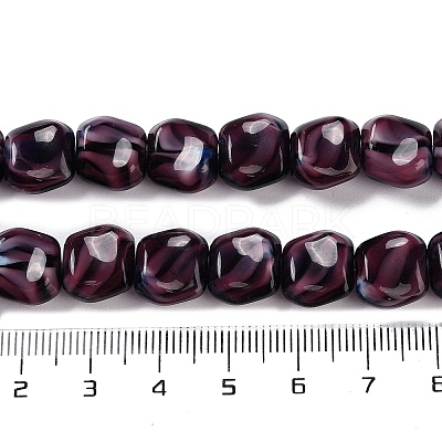 Handmade Milleflori Glass Beads Strands X-LAMP-M018-01A-01-1