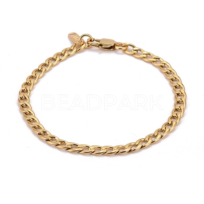 304 Stainless Steel Curb Chains Bracelets BJEW-JB06272-02-1