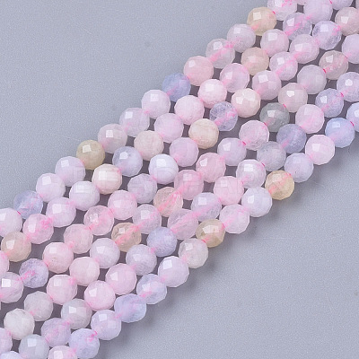 Natural Morganite Beads Strands G-S361-3mm-021-1