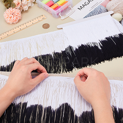 2M Two Tone Polyester Tassel Ribbon OCOR-FG0002-37C-1