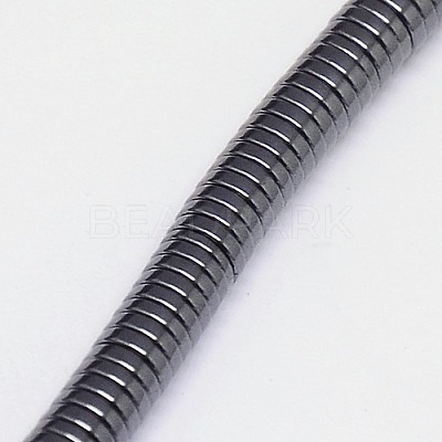 Non-magnetic Synthetic Hematite Beads Strands G-J164A-3mm-02-1