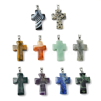 Natural & Synthetic Mixed Stone Pendants GG-K002-11-1