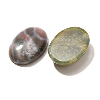 Natural Indian Agate Gemstone Cabochons X-G-T020-18x25mm-27-1