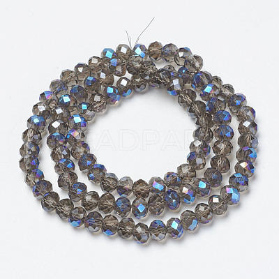 Electroplate Glass Beads Strands EGLA-A034-T4mm-I10-1