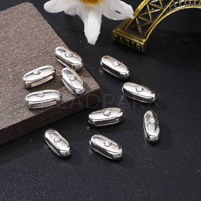 Letter Slider Beads for Watch Band Bracelet Making ALRI-O012-I-NR-1