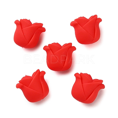 Rose Shape Silicone Beads SIL-S011-02D-1