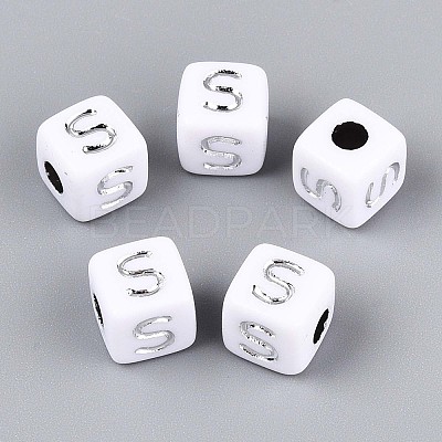 Opaque Acrylic Beads SACR-T035-03S-1