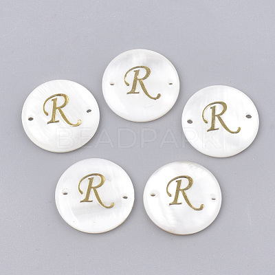 Freshwater Shell Links connectors SHEL-S274-22R-G-1