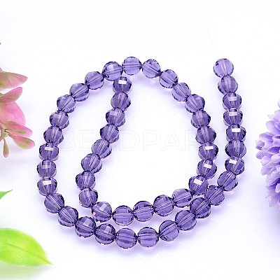 Faceted Round K9 Glass G-M182-10mm-26A-1