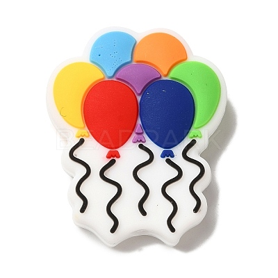 Birthday Theme Silicone Beads SIL-S006-03C-1