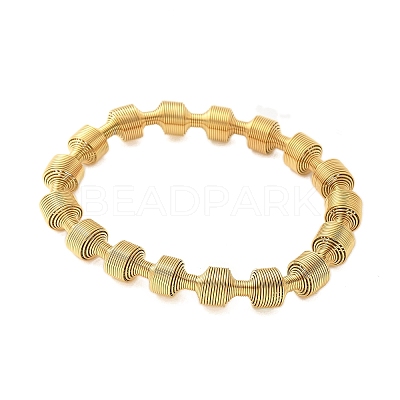304 Stainless Steel Stretch Bangles for Women BJEW-P315-02H-G-1